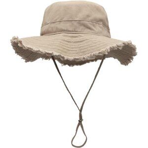 Women's Cotton Sun Hat Floppy Wide Brim Bucket Hat Foldable Gardening New